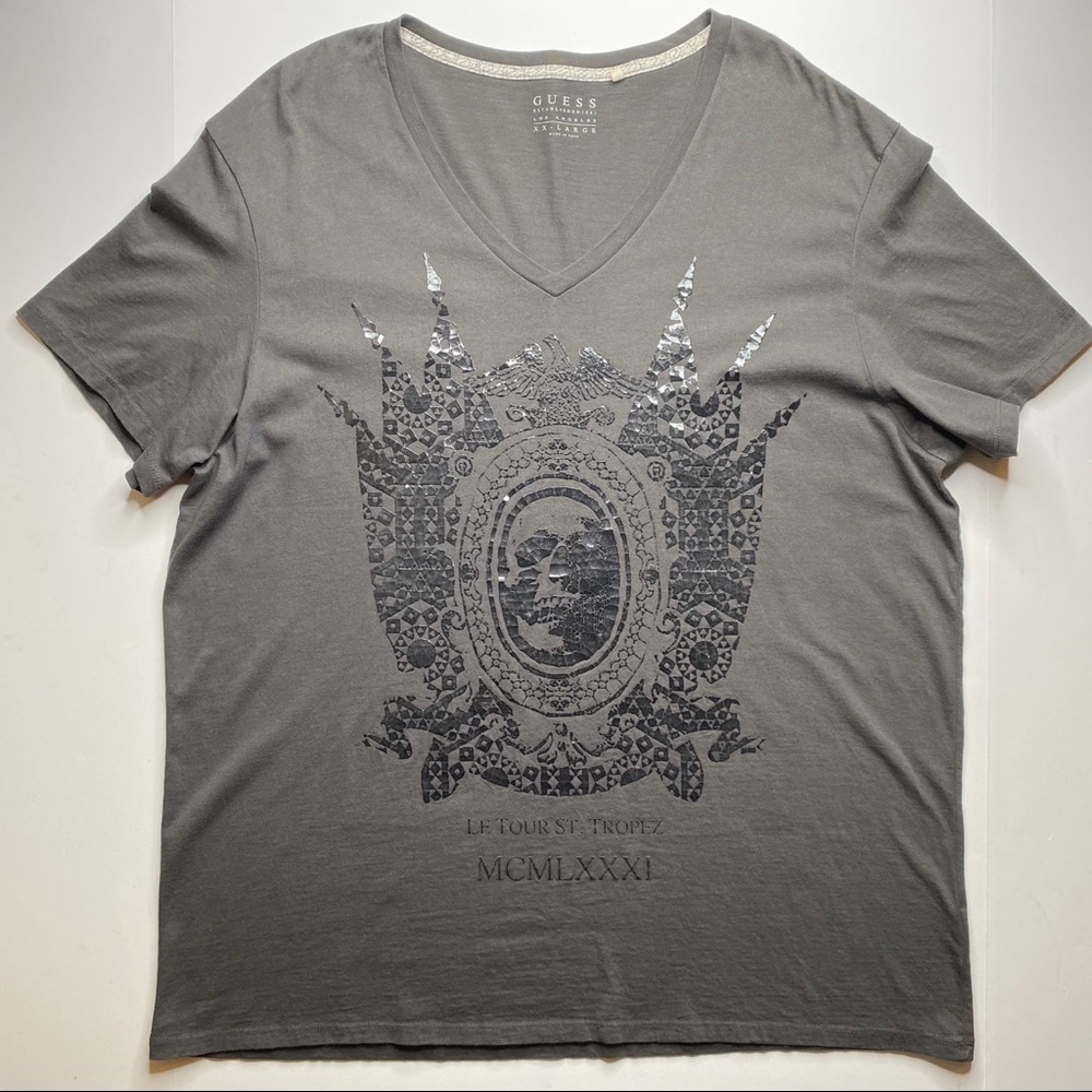 ♡ 5/$25 ♡ Guess Men’s Skull Graphic T Shirt